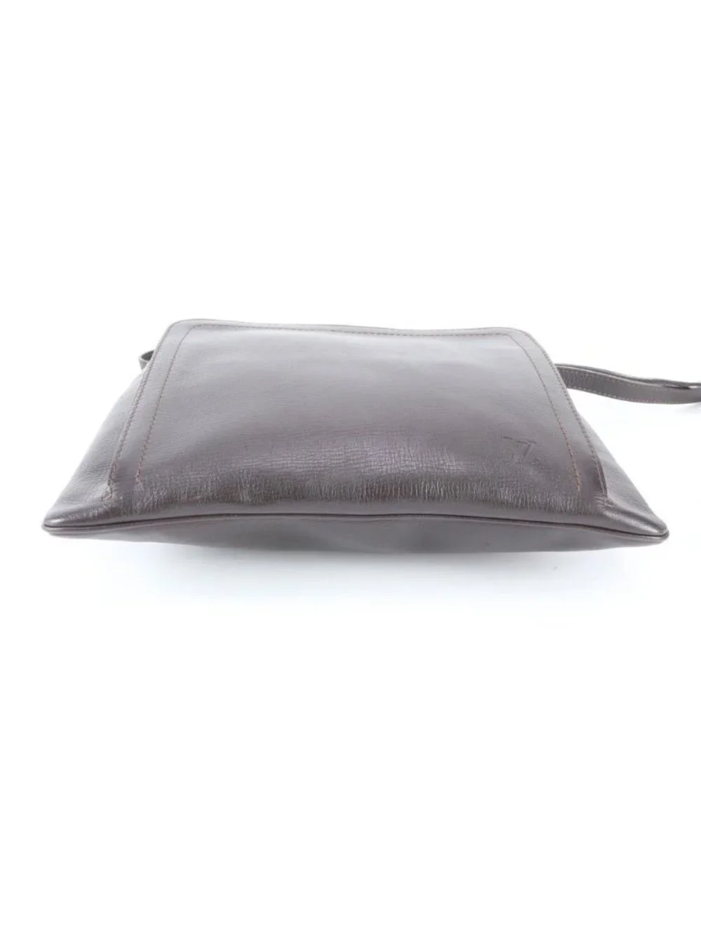 Louis Vuitton Utah Sac Plat Leather Shoulder Bag Messenger Brown